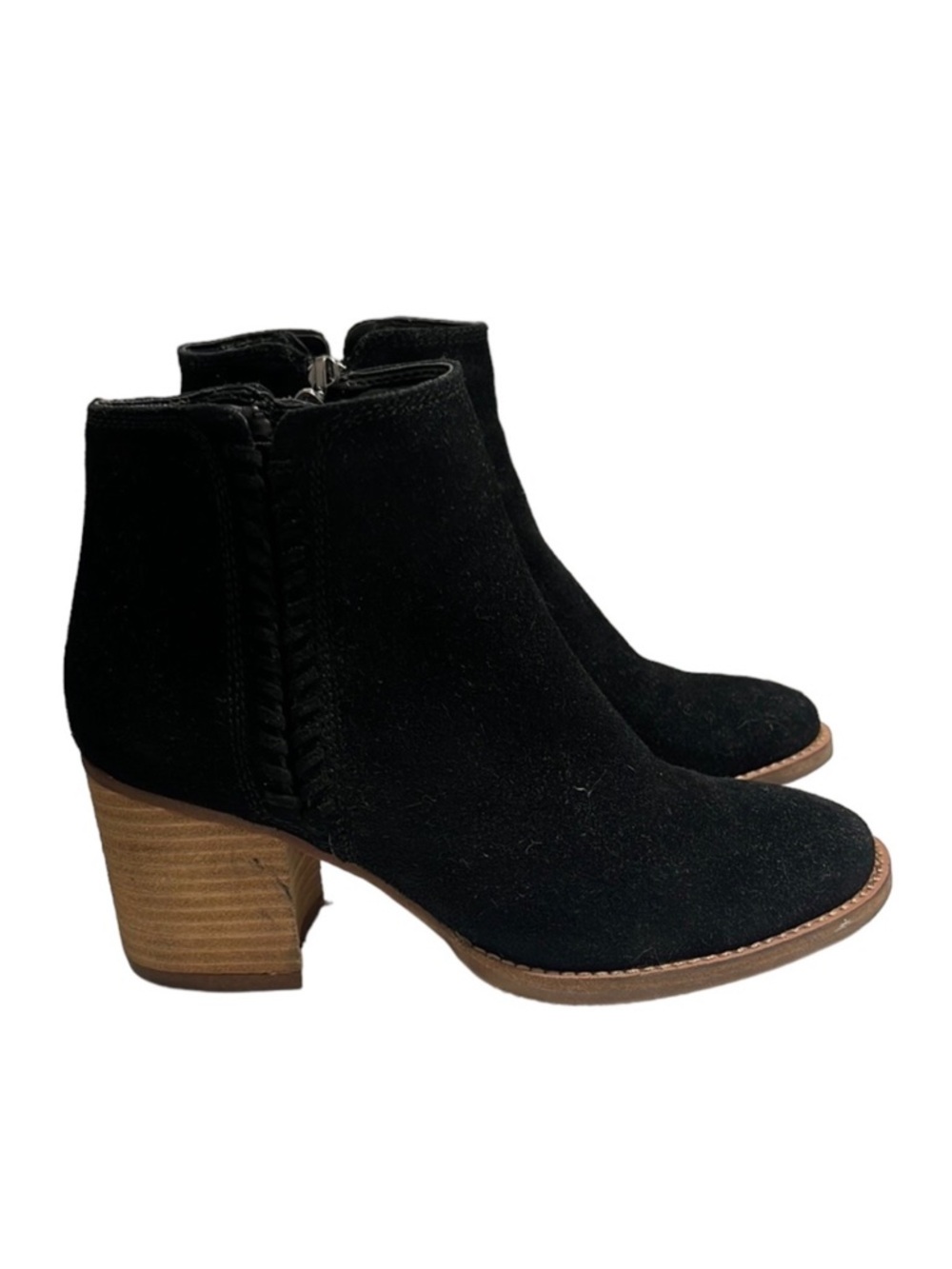 Blondo Nina Waterproof Suede Black Boots Size 4.5